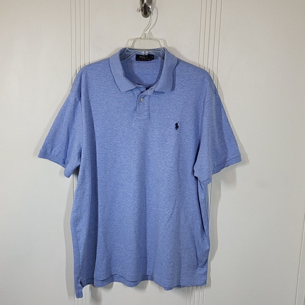 Ralph Lauren Men's Light Blue Polo Shirt